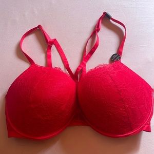 Victoria’s Secret Bombshell Push-Up Bra, Red, 38DD, New with tags